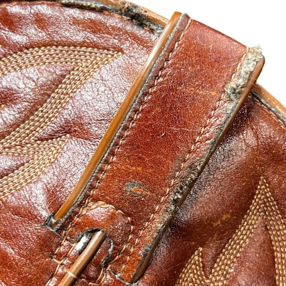 Laredo Men’s Brown Leather Snake Print Western Cowboy Boot Size US 10.5 D